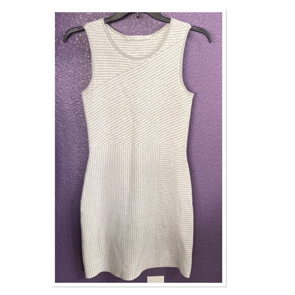 Athleta Small A-Line Tank Sweater Dress Chills and Valleys Striped Sleeveless - Picture 1 of 7